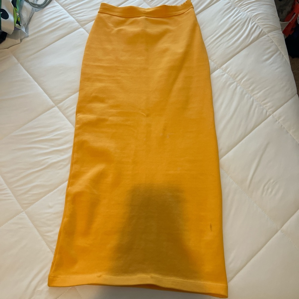 Zara Yellow Maxi Skirt